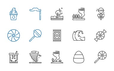 Sticker - swirl icons set