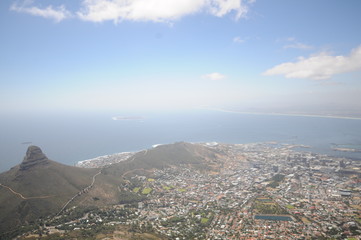 view of the ocean and mountains cape town