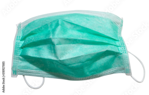 Cuadros en Lienzo Surgical mask with clipping mask isolated on white background