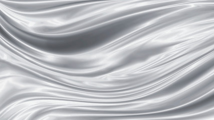 Silver luxury fabric background with copy space