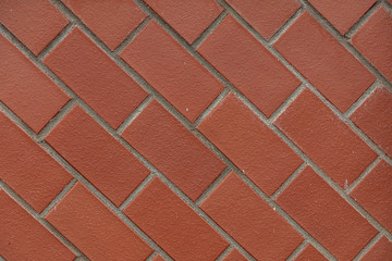 Wall Mural - red brick wall - Beautiful regular pattern