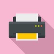 Home printer icon. Flat illustration of home printer vector icon for web design