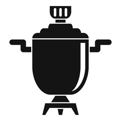 Poster - Metal samovar icon. Simple illustration of metal samovar vector icon for web design isolated on white background