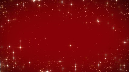 Wall Mural - red heavenly stars particles background