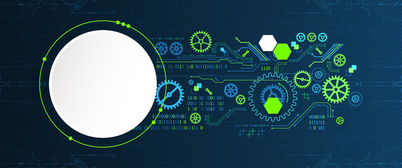 Abstract technology concept. Computer code background. Vector illustration