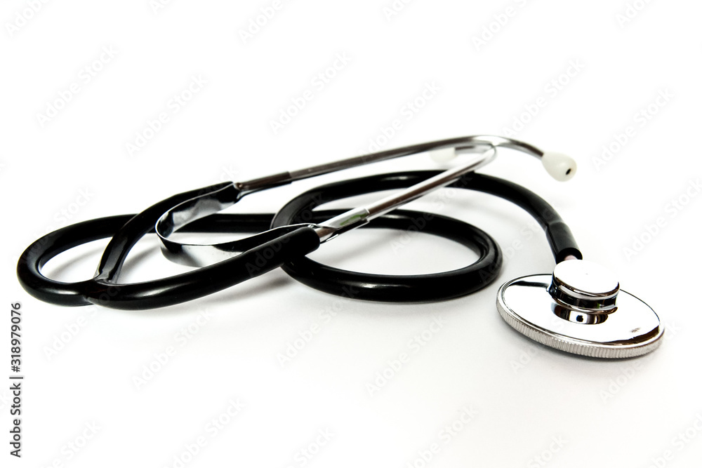 stetoskop jest podstawowym narzędziem używanym przez lekarzy i weterynarzy - obrazy, fototapety, plakaty 