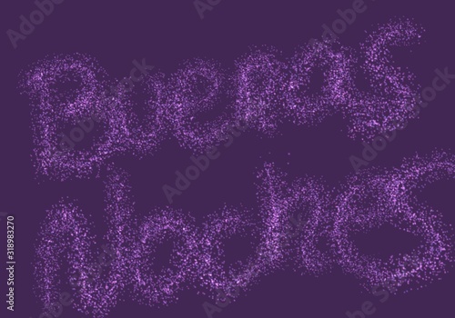 Cuadros en Lienzo Fondo de buenas noches morado con brillos.