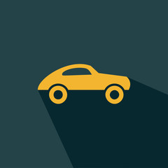 Car icon vector - Automobile silhouette icon