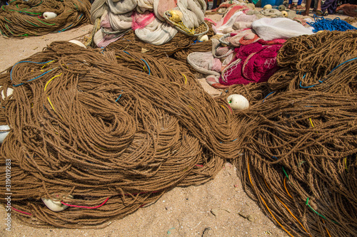 Fishing nets. Galle Sri lanka © Ivan