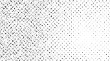 Aufkleber - Modern halftone white and grey background. Design decoration concept for web layout, poster, banner. Vector light abstract technology halftone background. Abstract geometric backdrop with polka dots.
