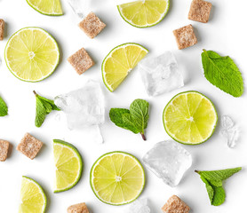 lime mint and ice