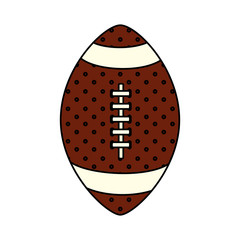 Poster - ball american football isolated icon