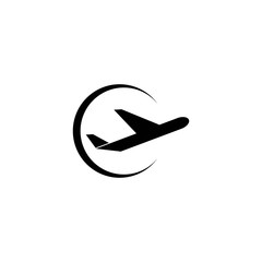 Wall Mural - Airplane logo templat vector icon design