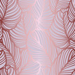 Damask floral pattern. IIt is for royal wallpaper, fabric, card and poster.  Gold leaves of a Calathea orbifolia background.