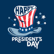 © defarmerdesign - Happy President's day design with uncle Sam hat vector illustration