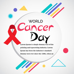 Wall Mural - World Cancer Day