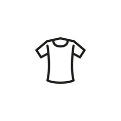 Poster - Simple t-shirt line icon.