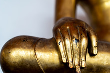Close-Up Of Golden Sculpture