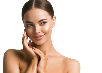Wall Mural - woman beauty face healthy skin natural make up