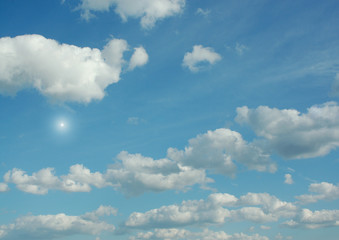 Cloudy sky background