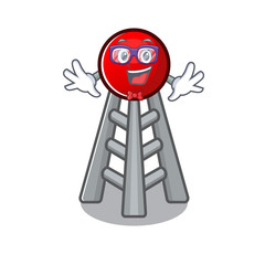 Sticker - cartoon character of Geek radio tower design