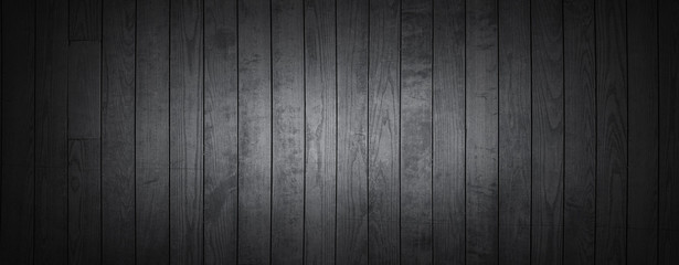 light and dark grey painted natural wood with grains for background, banner and texture.