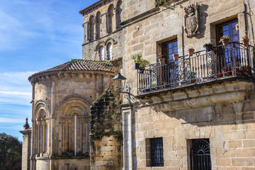 Wall Mural - Side view of Santa Juliana Church apse in historic part of Santillana del Mar in Cantabria region of Spain