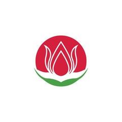Wall Mural - Vector illustration icon of beautiful tulips with white background