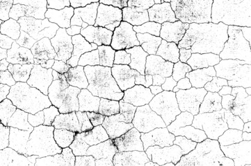 crack ground for abstract background on white background