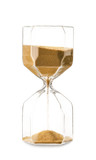 Fototapeta Mapy - Hourglass on white background. Time management concept