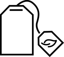 Tea Bag Icon -  Vector