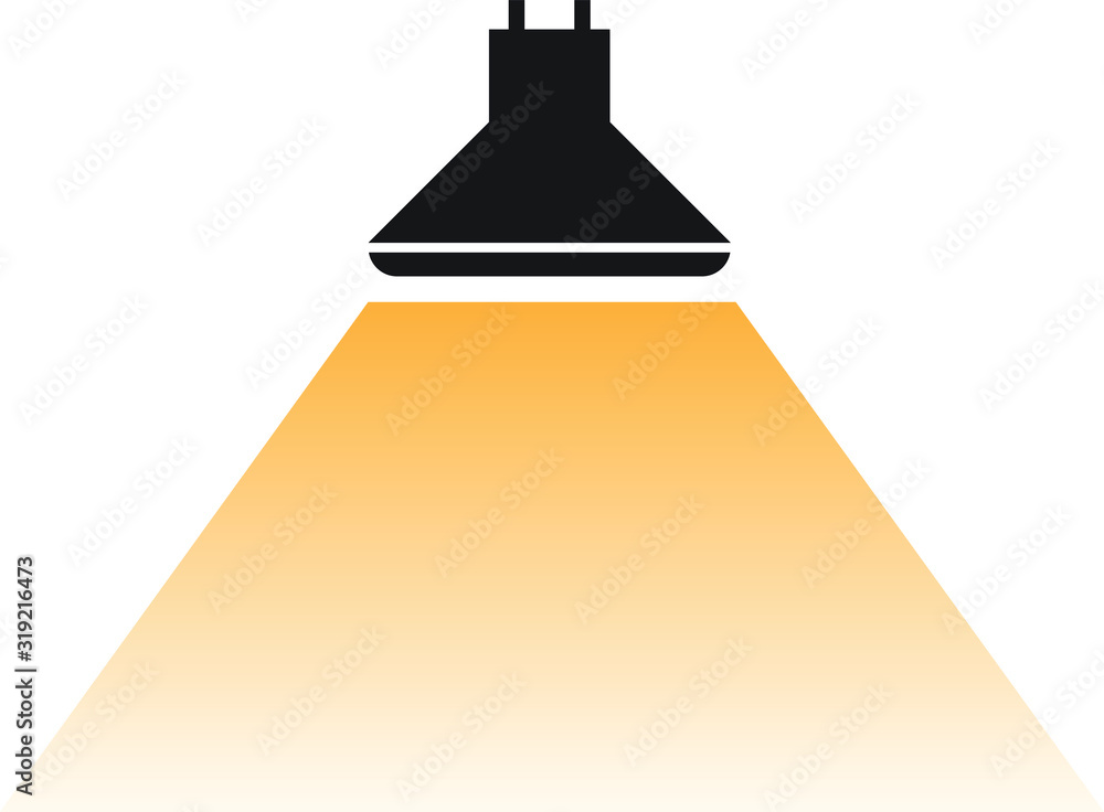 Praca wektorowa bez tantiem: Beam Angle icon for led light - vector ...