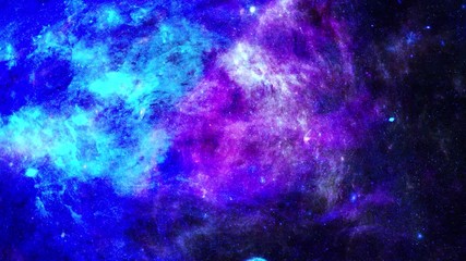 Wall Mural - Animation view to travelling across the universe in moving