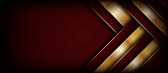 Wall Mural - dark abstract background with red overlap layers