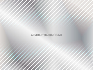 Sticker - Abstract background with geometric gradient lines on a steel silver gradient.