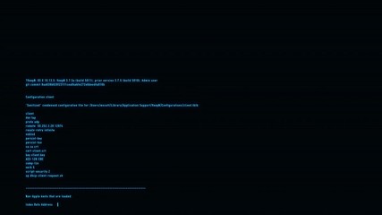 Blue Hacker Text - VPN Server Log Motion Background