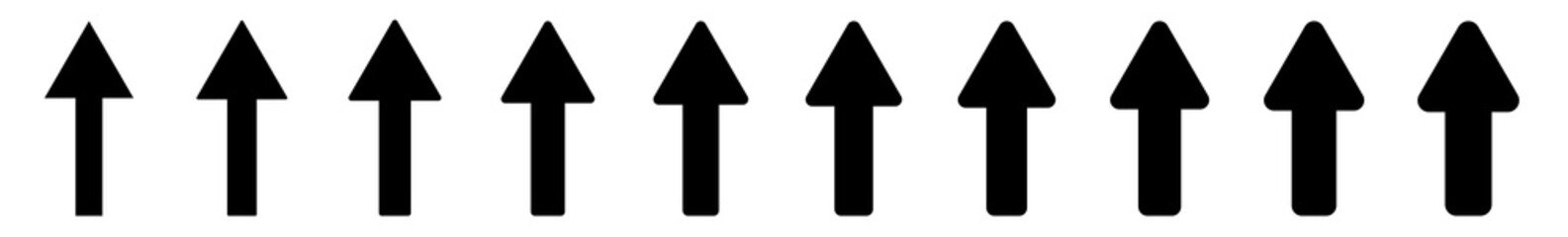 Poster - arrow icon black | arrows | infographic illustration | direction symbol | pointer logo | up sign | i
