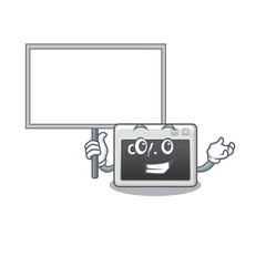 Sticker - A cute picture of command window cute cartoon character bring a board