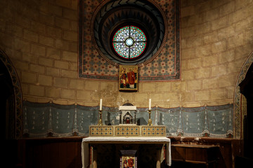 Wall Mural -  Interior of Saint Etienne Cathedral in Cahors, Occitanie, France