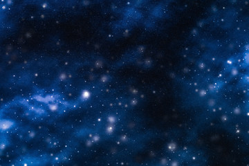 Wall Mural - stars, planet and galaxy in cosmos universe, space and time travel science background