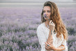 © Alena Ozerova - Boho styled model in lavender field