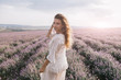 © Alena Ozerova - Boho styled model in lavender field