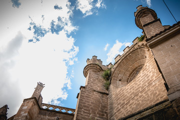 architectural detail of St Mary s Cathedral of Toledo in spain