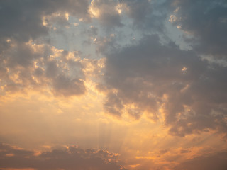 Wall Mural - sunset in the sky