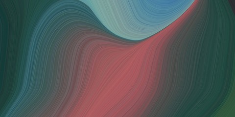 creative fluid artistic graphic with modern soft swirl waves background illustration with dark slate gray, moderate red and cadet blue color