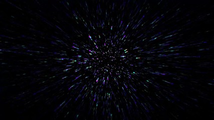 Wall Mural - Shiny Particles Space Explosion. Retro cyberpunk style 80s Sci-Fi neon radial lines Background. Futuristic speed light zoom of the 80`s. Suitable for design in the style of the 1980`s