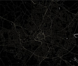 Fototapeta Desenie - map of the city of Coventry, West Midlands, England, UK