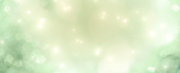 Abstract Christmas background banner - pastel background with bokeh lights