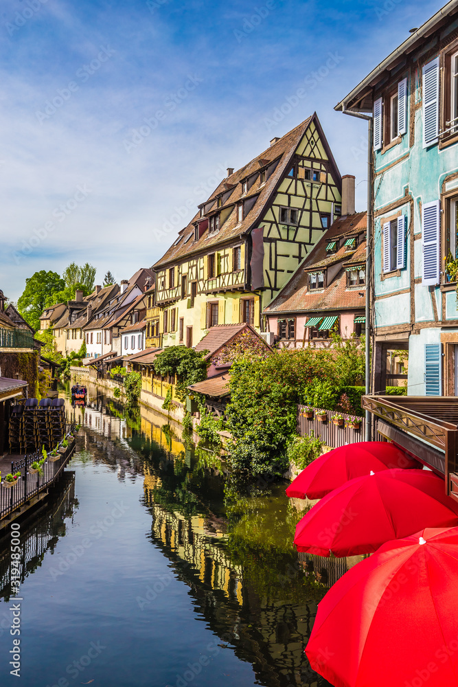 Colmar's "Little Venice" - Colmar, Alsace, France - obrazy, fototapety, plakaty 