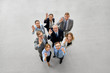 corporate, people and teamwork concept - business team showing ok hand sign at office